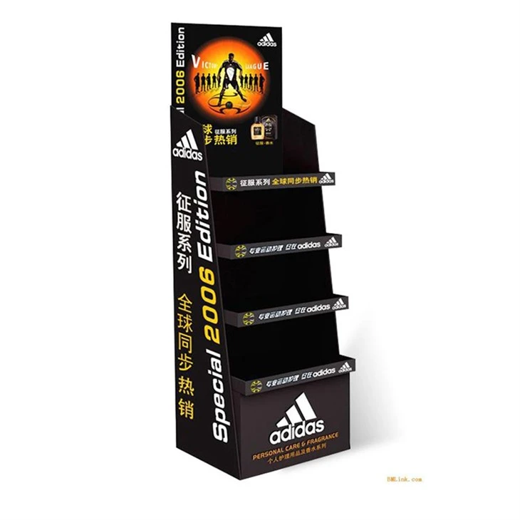 Durable Cardboard Display Stand Adidas Clothes