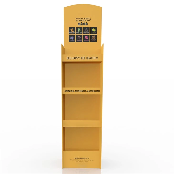 Foldable Cardboard Floor Display For Food