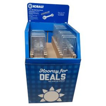 Cardboard Dump Bin Display