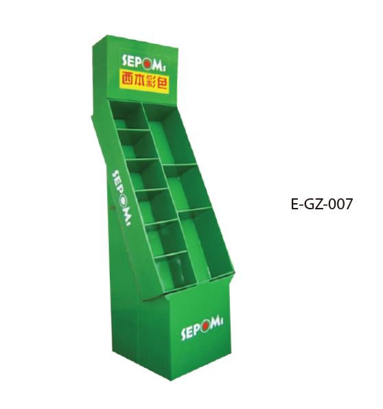 Baby Diaper Corrugated Floor Display For Shopping Square