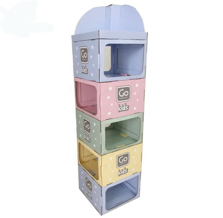 Cardboard Flooring Sock Display Rack Baby Product