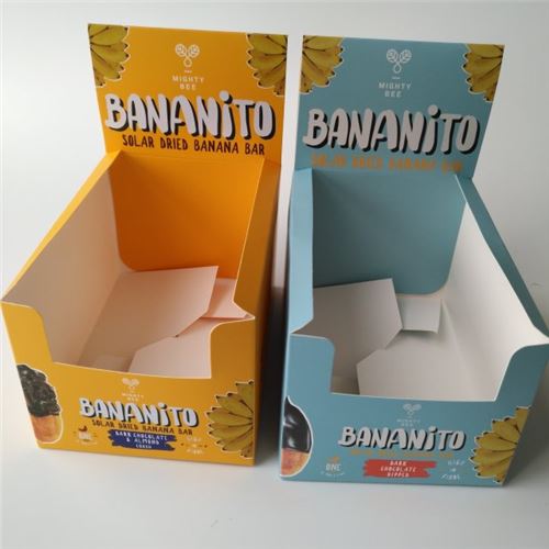Custom Cardboard Printed Corrugated Counter Display Box For Neoprene Supports