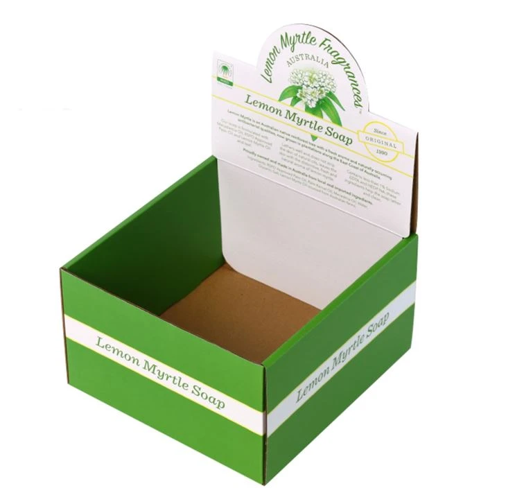 Custom Fancy Cardboard Paper Snacks Collection Counter Display Box For Production