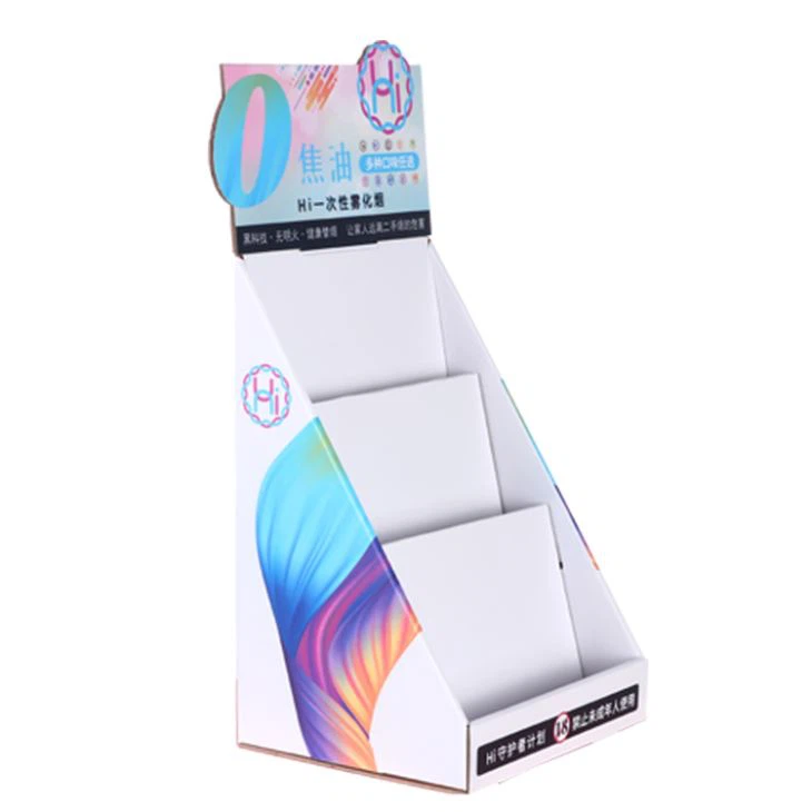 Custom Interior Design Cardboard Counter Display For Cigarettes E-liquid