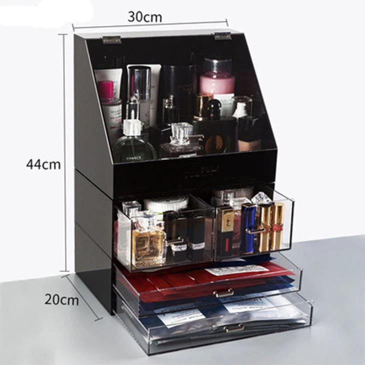 New Fashion Design Acrylic Cosmetics Lipsticks Makeup Organizer Holder Box