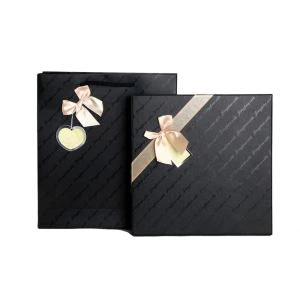 Black Square Gift Paper Box