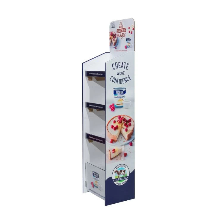 3 Tier POP Cardboard Floor Display Racks