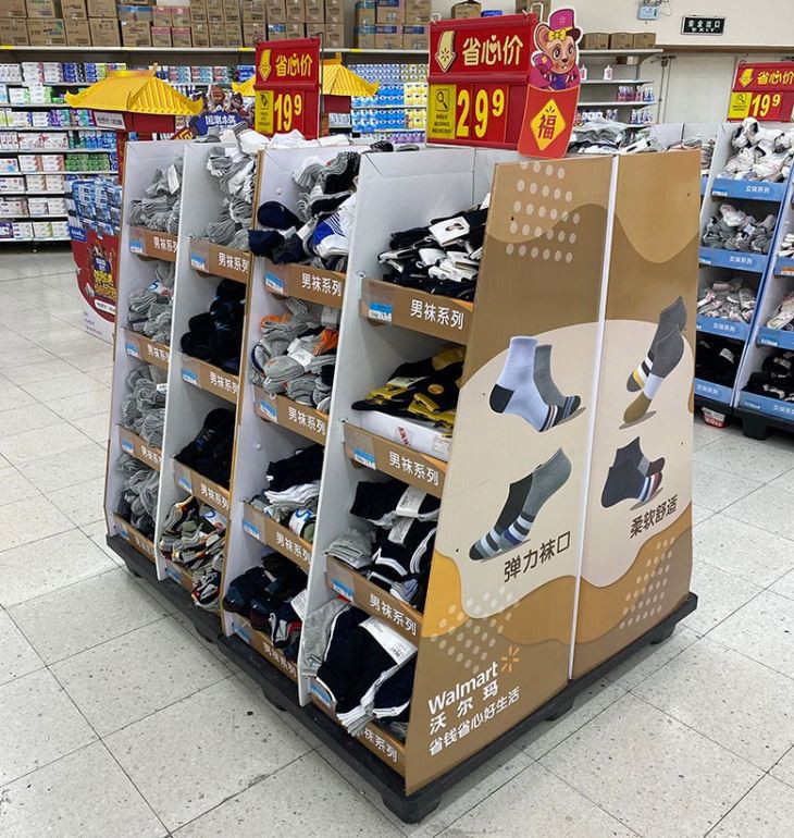 Cardboard Towel Display Stand