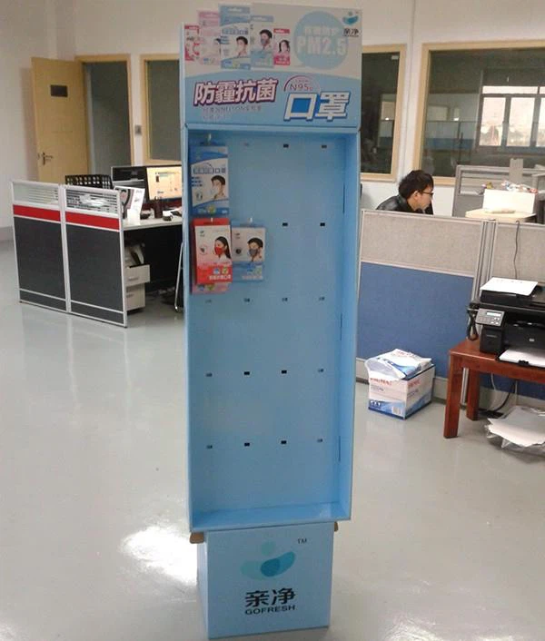 Slant Display Rack With Hook